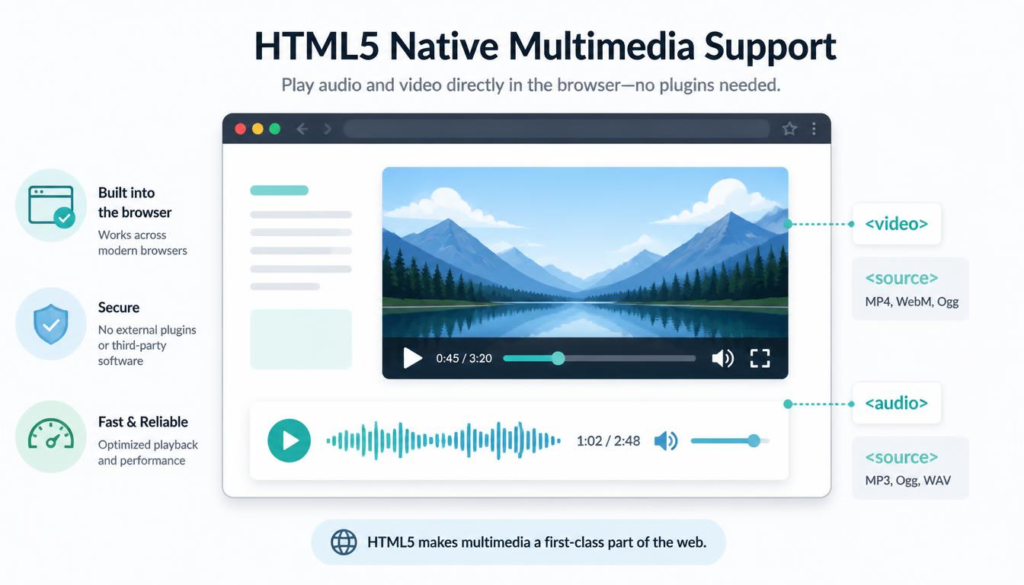 HTML5 Brought Multimedia into HTML